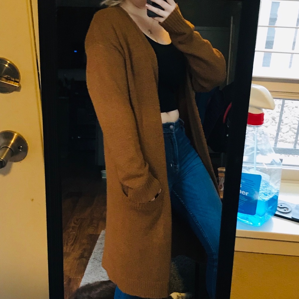 Camel Duster Cardigan